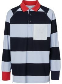 Striped Cotton Pique Polo Shirt by Burberry at Farfetch